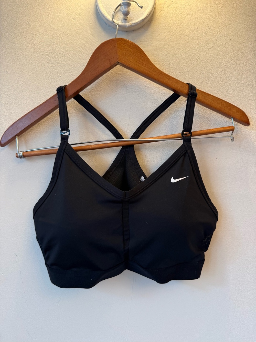 Nike Black Racerback Sports Bra with Thin Adjustable Straps, Size L, NWOT